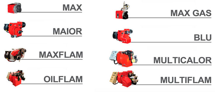 Modelos quemadores Ecoflam